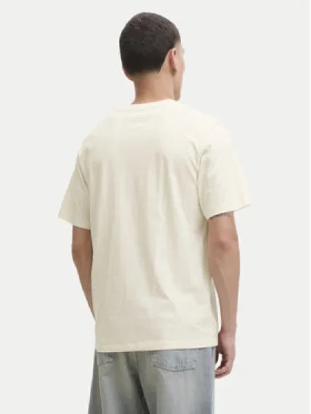 JACK & JONES Tričko JORINWOOD námornícka modrá / tmavočervená biela