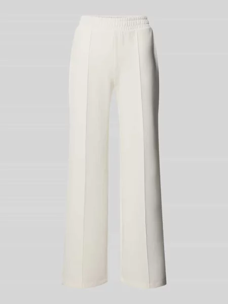 Spodnie dresowe z elastycznym pasem Christian Berg Woman białe