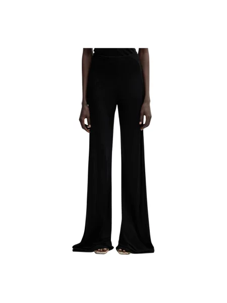 Rick Owens Lilies spodnie z Bias czarne