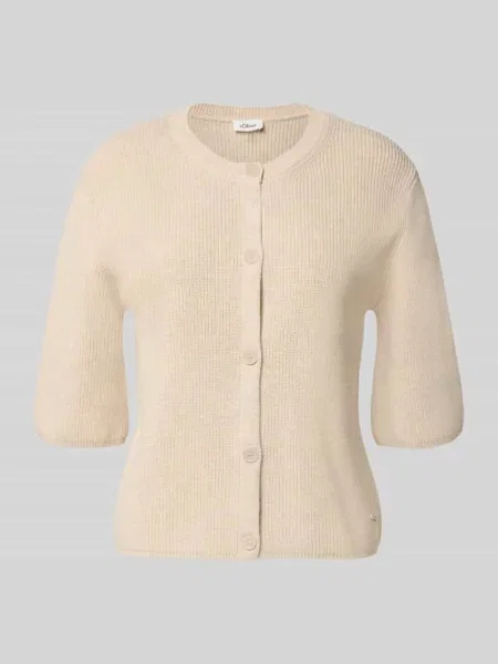 Kardigan rozpinany o kroju regular fit z mieszanki bawełny S.oliver Red Label