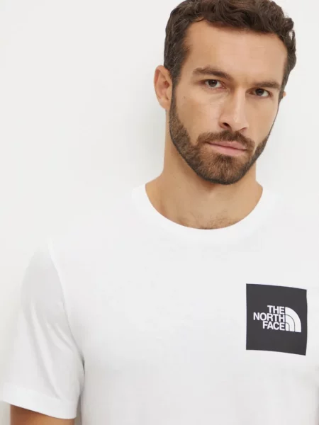 Тениска The North Face Fine Tee с принт бяло