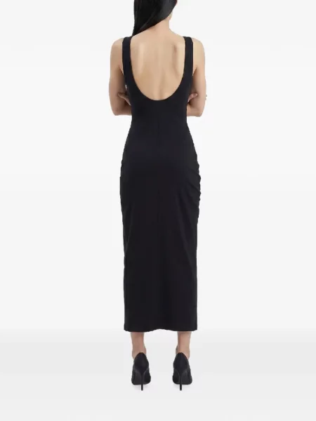 Αμάνικη πλεκτή μάξι φόρεμα Wardrobe.nyc μαύρο
