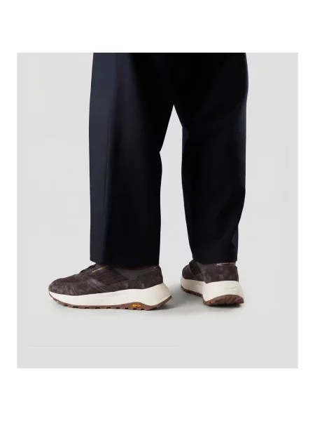Sneakersy Alexander Smith skórzane brązowe