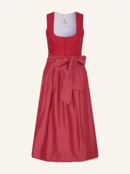Heimatglück Tracht Sukienka Bawarska Bella rot czerwona