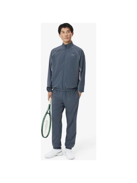 Dres Lacoste Tennis Contrast niebieski szarobiały XS biały