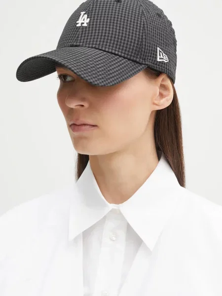 Бейсболка New Era Seersucker Los Angeles Dodgers чорна