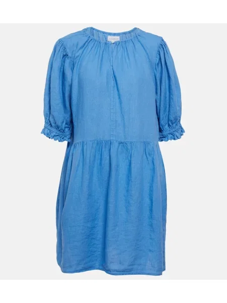 Ľanové šaty Velvet modrá