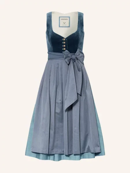 Cocovero Sukienka Bawarska Janni blau niebieska