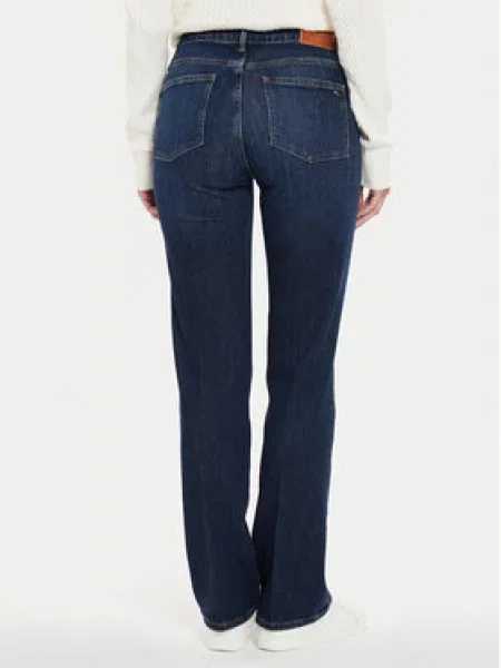 Tommy Hilfiger Jeans hlače Mornarsko Bootcut Fit modra