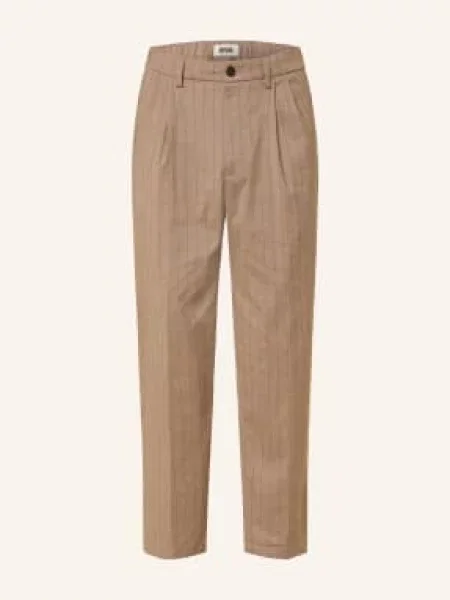 Drykorn Spodnie Garniturowe Maryko O Kroju Regular Fit beige brązowe