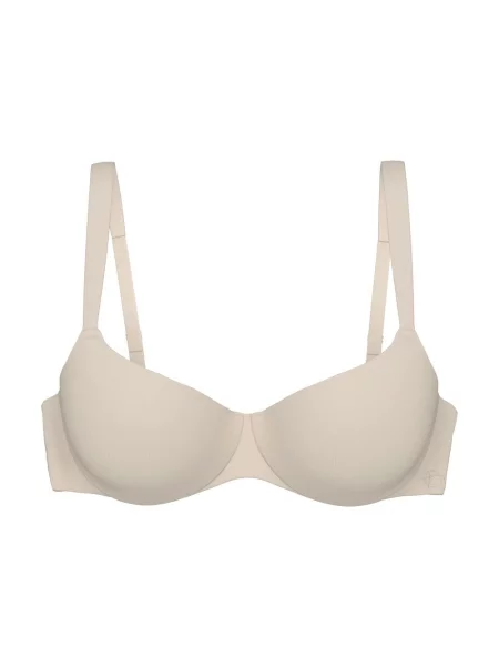 Triumph Biustonosz na fiszbinach Body Make Up Illusion Balconette Kobiety Sztuczne włókno jednolity beżowy