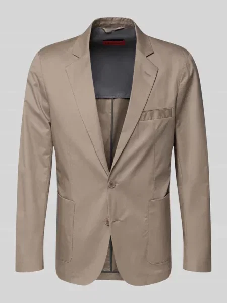 Marynarka o kroju slim fit z mieszanki bawełny model Hugo