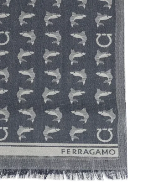 Sál Ferragamo nyomtatás kék