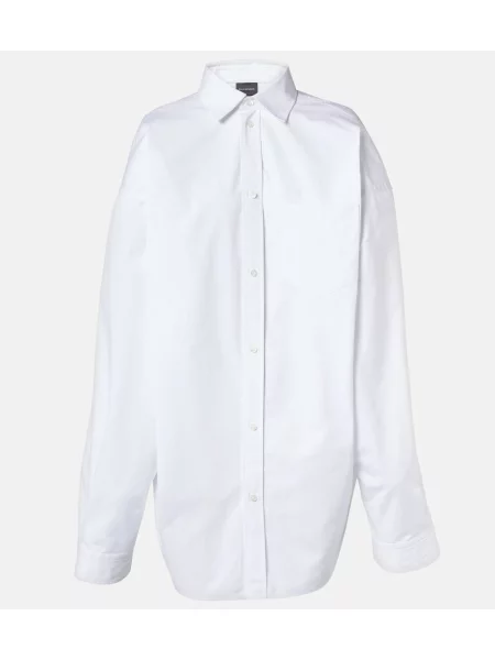 Cămașă Balenciaga din poplin alb