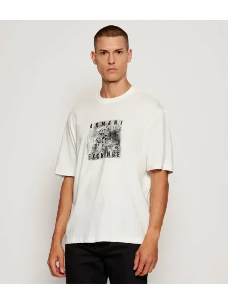 Armani Exchange Tricou alb