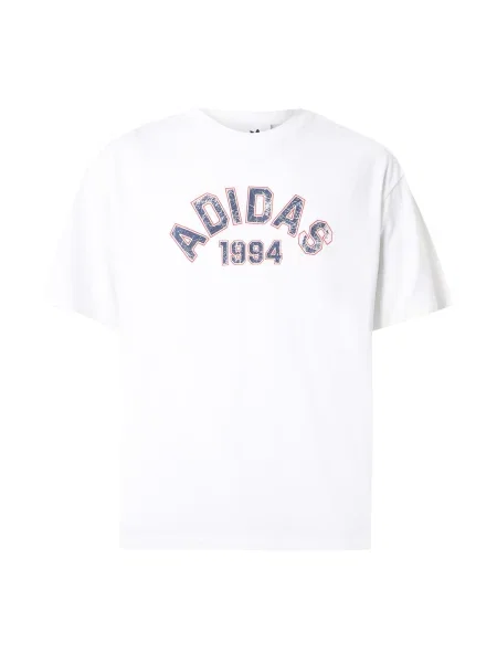 ADIDAS ORIGINALS Marškinėliai safyro / raudona balta