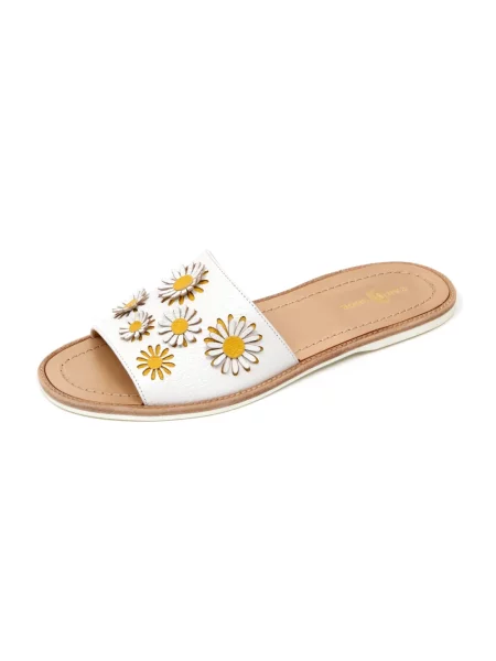 Klapki Car Shoe białe