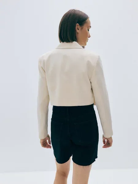 Reserved Джинсові шорти сірий