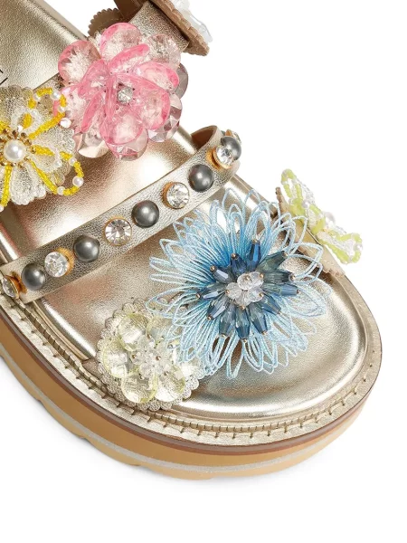 Кожаные босоножки Kurt Geiger London на платформе