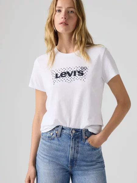 LEVI'S ® Tričko The Perfect čierna biela