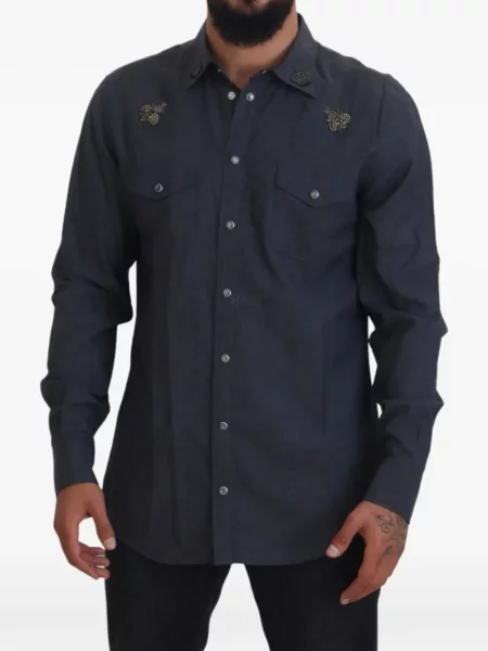 Cămașă Dolce & Gabbana albastru