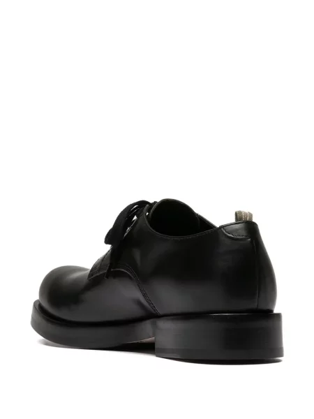 Pantofi Officine Creative cu șireturi din piele negru