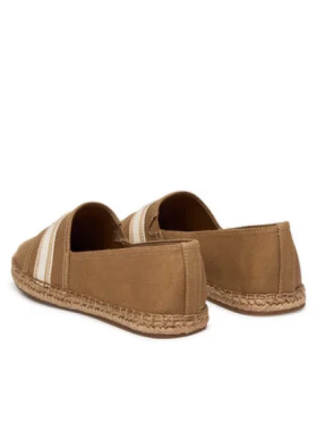 TOMMY HILFIGER Espadrile svijetlosmeđa / prljavo bijela bež