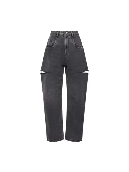 Szerokie jeansy Maison Margiela czarne