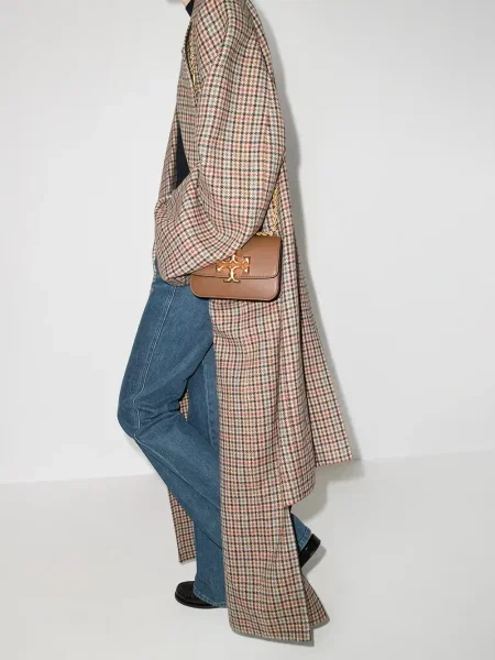 Geantă Tory Burch maro