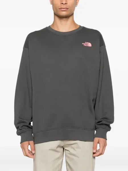 Hanorac The North Face cu imagine gri