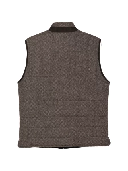 Matlasat vestă Corneliani maro