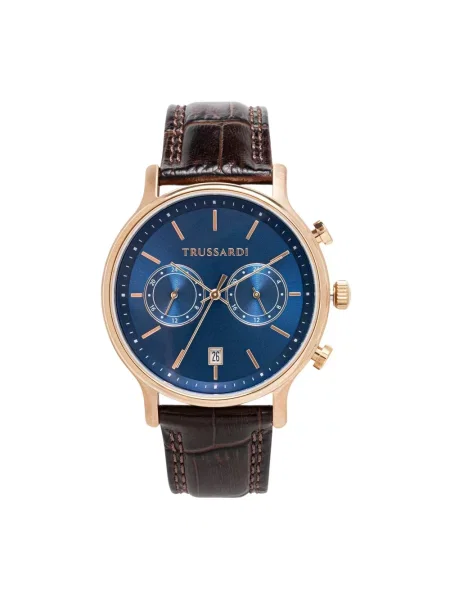 Trussardi zegarek brązowy