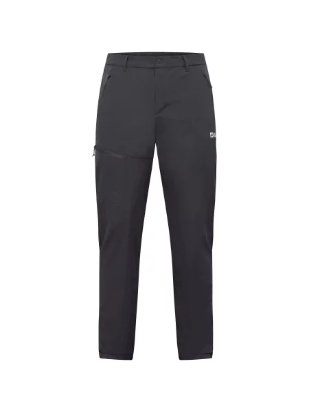 JACK WOLFSKIN Pantaloni outdoor Pico Trail gri închis / murdar alb