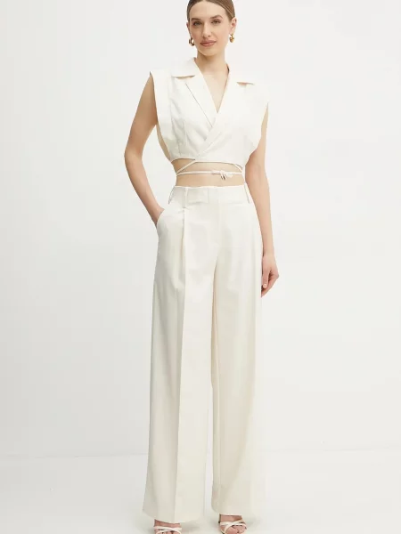 Simona Corsellini kamizelka jednorzędowa beżowy