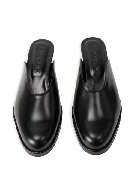 Papuci tip mules By Far din piele negru