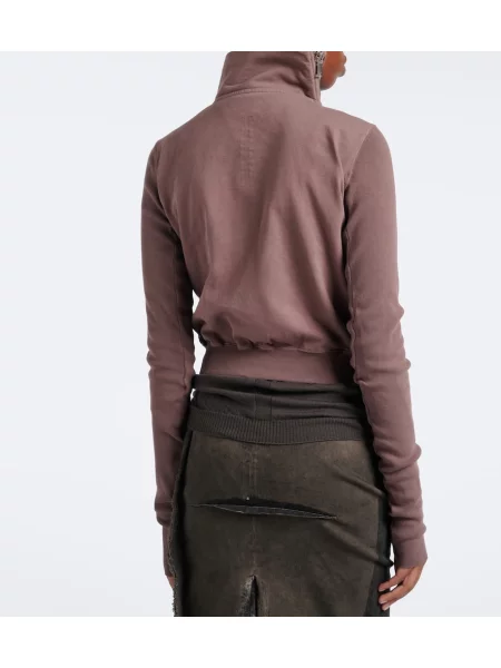 Hanorac Rick Owens din jerseu maro