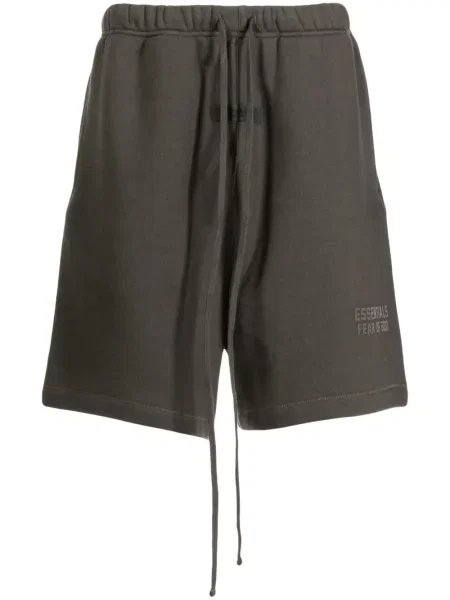 Pantaloni scurți Fear Of God Essentials cu autograf negru