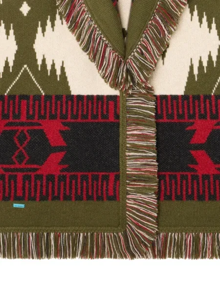 Cardigan Alanui cu franjuri din jacard