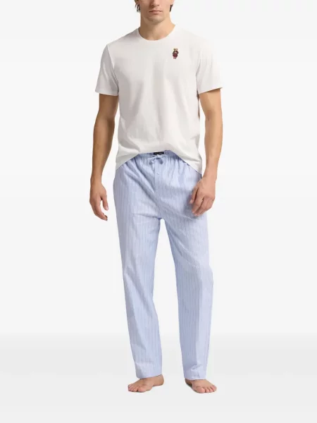 Șosete Polo Ralph Lauren de in cu broderie în carouri roșu