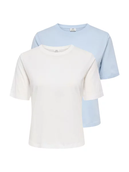 JDY Tricou JDYREX albastru deschis alb