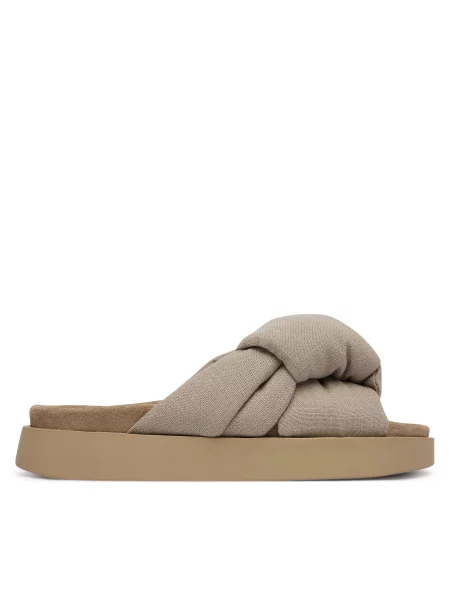 Natikače Inuikii Oversized Linen Knot bež
