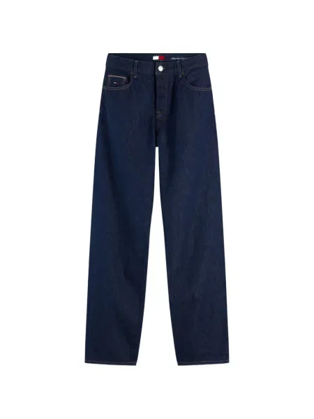 Blugi drepți Tommy Hilfiger albastru