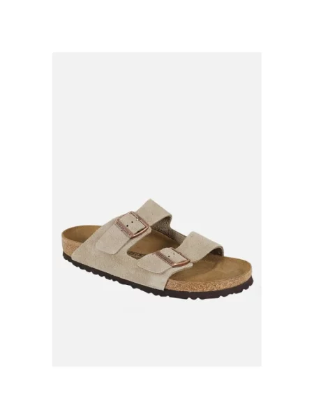 Klapki Birkenstock beżowe