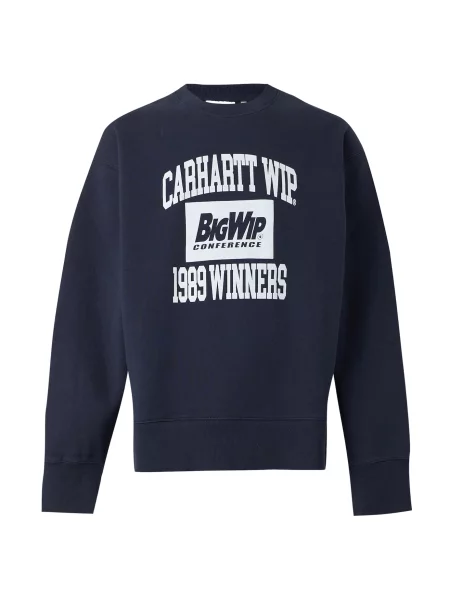 Carhartt WIP Megztinis be užsegimo Winners tamsiai mėlyna balta