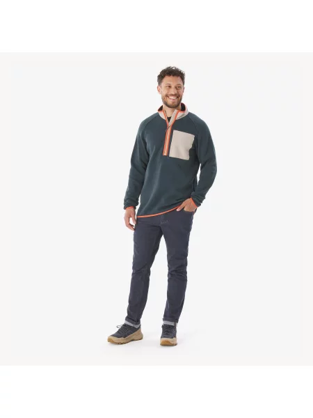 Sweter turystyczny Quechua beżowy