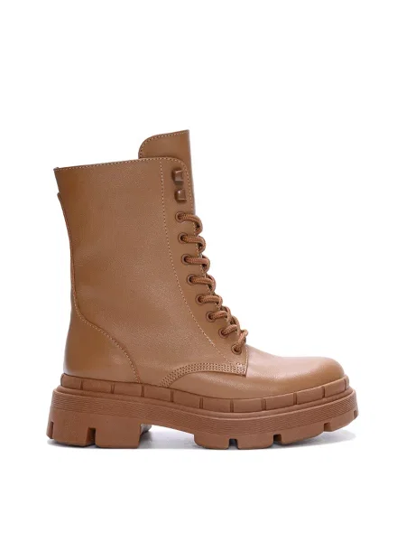 Alex Bell Черевики текстиль бежевий