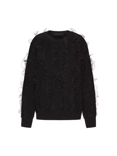 Sweter Valentino Garavani wełniany czarny