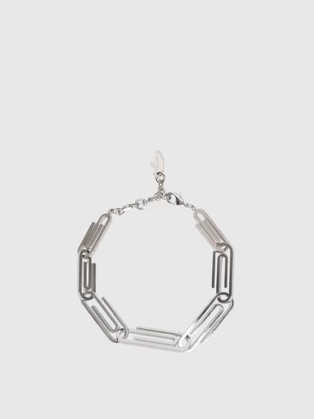 Сріблястий браслет Paperclip Off-white