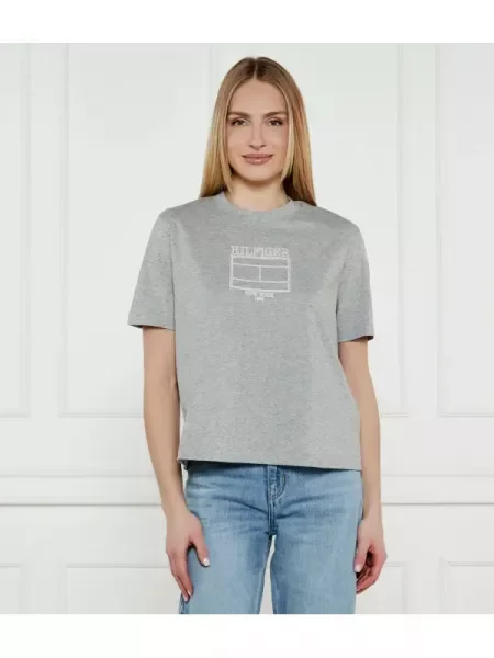 Tommy Hilfiger Tricou | Relaxed fit gri