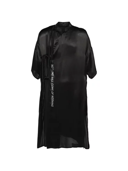 Cămașă Yohji Yamamoto cu franjuri negru